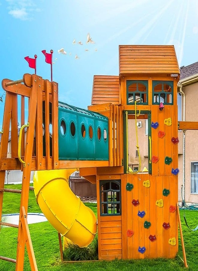 CHARMING TREASURES Multisize Rock Climbing Holds Play Set For Kids, Adult Wall Climbing Stone For DIY Children Playground Wall/Wood Block (Pack of 12) ,10 Cm - Image 5